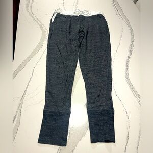 Gap body charcoal terry slim pants with white tie Women’s Size Medium